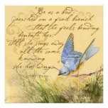 Bluebird en una cita de Hugo de la rama Invitación Personalizada