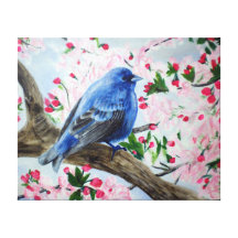 Bluebird Impresión En Lienzo Estirada