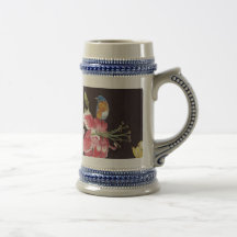 Bluebird masculino precioso con un bluebird. del b taza de café