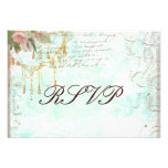 Bluebird y tarjetas rosadas de RSVP de los rosas Comunicados Personalizados