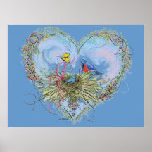 Bluebirds del poster de la felicidad