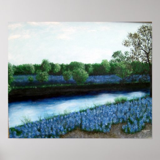 Bluebonnets en Riverbank Impresiones