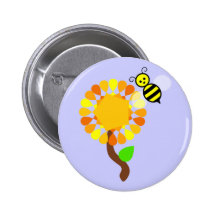 Blume Biene Frühling flower bee spring Buttons