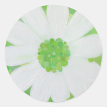 Blume Runde Sticker