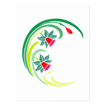 Blumen flowers postkarte