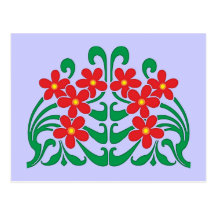 Blumen flowers postkarte