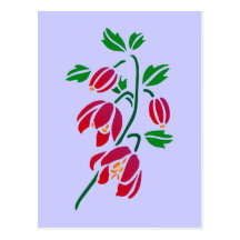 Blumen flowers postkarte