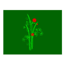 Blumen flowers postkarten