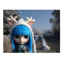 Blythe blue postkarten