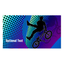 BMX en carpa de la película del fractal Tarjeta De Visita