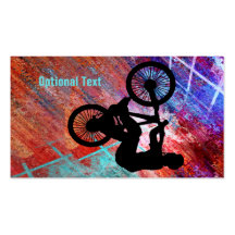 BMX en Grunge oxidado Tarjetas De Negocios