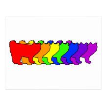 Bobtail del americano del arco iris tarjetas postales
