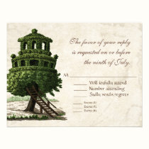 Boda Antiqued diversión del pergamino de la casa e invitaciones