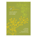 Boda de Botanica (verde del helecho) Invitación