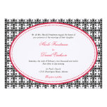 Boda de encargo de muy buen gusto moldeado oval de invitación