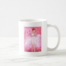 Boda de la bailarina taza de café