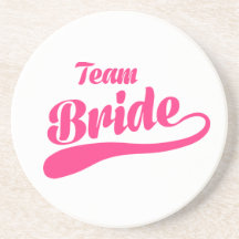 Boda de la novia del equipo posavaso para bebida