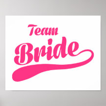 Boda de la novia del equipo poster
