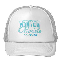 Boda de la novia del invierno gorras