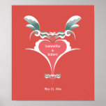 BODA DE LA ONDA DEL CORAZÓN POSTERS