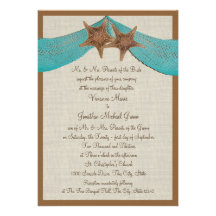 Boda de las estrellas de mar del océano anuncios personalizados