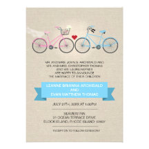 Boda de lino de la bicicleta del estilo anuncio