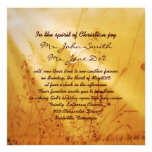 Boda de oro de la cruz del país del vintage románt invitaciones personalizada