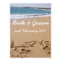 Boda de playa anuncios personalizados
