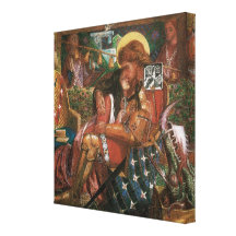 Boda de princesa Sabra Dante Rossetti de San Jorge Impresión De Lienzo