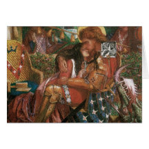 Boda de princesa Sabra Dante Rossetti de San Jorge Tarjetón