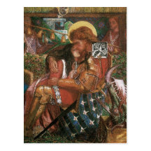 Boda de princesa Sabra Dante Rossetti de San Jorge Tarjeta Postal