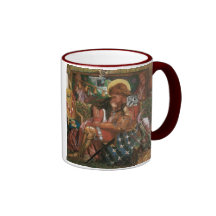 Boda de princesa Sabra Dante Rossetti de San Jorge Tazas De Café