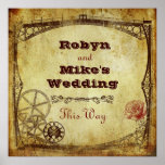 Boda de Steampunk del Victorian: Esta muestra de l Impresiones