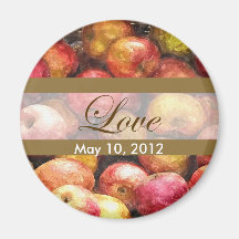 Boda del amor de la cesta 1 de Apple Iman De Frigorífico