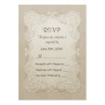 Boda del cordón de la mariposa del vintage - RSVP Plantilla De Tarjeta De Negocio