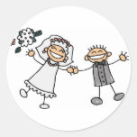 Boda del dibujo animado etiquetas  