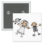 Boda del dibujo animado pin