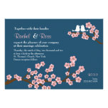 Boda del jardín de la flor de cerezo (marina de gu invitacion personalizada