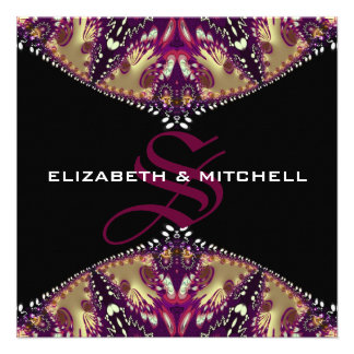 Boda del monograma del cordón del fractal de Borgo Comunicados Personales