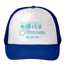 Boda del novio del invierno gorra