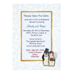 Boda del pingüino - invitación de la cena del ensa