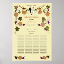 Boda del Quaker del otoño, 100 huéspedes Posters