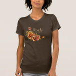 Boda del resplandor del rosa del otoño - novia camiseta