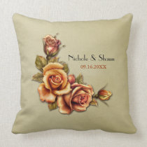 Boda del resplandor del rosa del otoño - personali almohadas