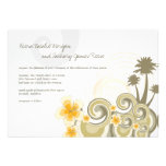 Boda elegante del hibisco amarillo tropical de las invitaciones