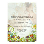 Boda floral de la flor de Swirly de la foto Anuncios Personalizados