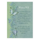 Boda floral en colores pastel de la mariposa - des tarjeta de visita