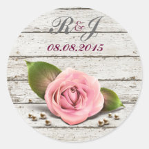 boda floral subió rosa elegante del país del barnw etiquetas  