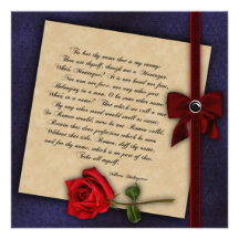 Boda gótico color de rosa shakesperiano comunicado personalizado