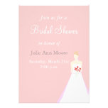 Boda hermoso de la novia comunicados personalizados